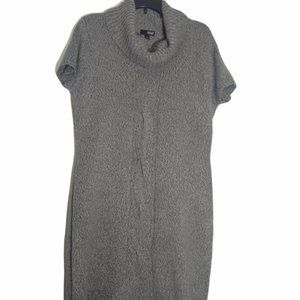 A.N.A. Gray Knit Sweater Dress with Cowl Neck SZ XL